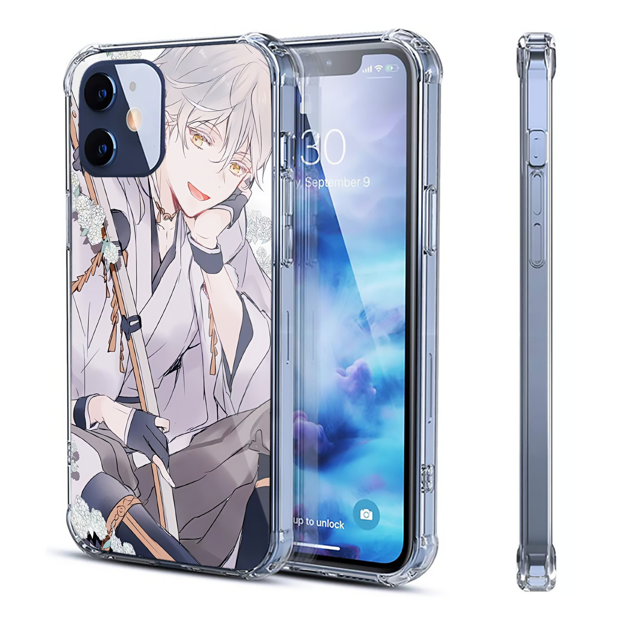 （画像用） 刀剣乱舞 Touken Ranbu 【iPhone 12シリーズ対応】透明スマホケース（クリアソフトケース）